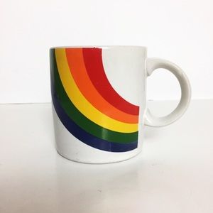 Vintage 80’s Rainbow Coffee Mug